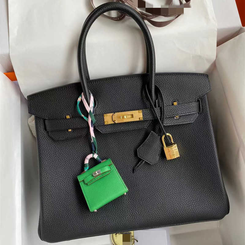 H erme Tote Birkin Genuine Litchi pattern portable women's handbag hand sewing wax thread all-steel hardware leather fashion color matching with logo, 3q powder-25cm
H erme Tote Birkin Genuine Litchi pattern portable women's handbag hand sewing wax thread all-steel hardware leather fashion color matching with logo, 3q powder-25cm