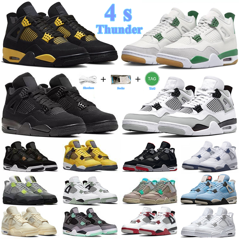 4 Thunder 4s Basketball Shoes Black Cat Pine Green Canvas Messy Room University Blue Lightning Midnight Navy Military Black Men Women Trainers Sports Sneakers, Color#36
4 Thunder 4s Basketball Shoes Black Cat Pine Green Canvas Messy Room University Blue Lightning Midnight Navy Military Black Men Women Trainers Sports Sneakers, Color#36
