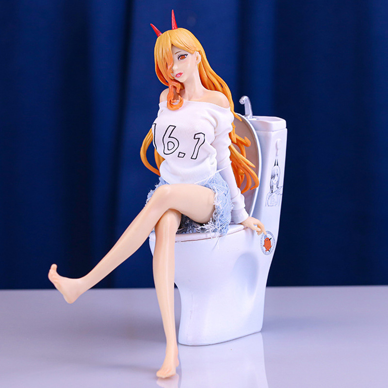 Funny Toys Anime Chainsaw Man Power PVC Action Figure Anime Sexy Figure Model Toys Collection Doll Gift