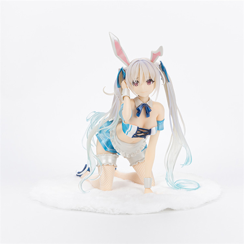 Funny Toys BINDing Native DSmile Chris Aqua Blue Bunny Girl PVC Action Figure Japanese Anime Figure Model Toys Collection Doll G