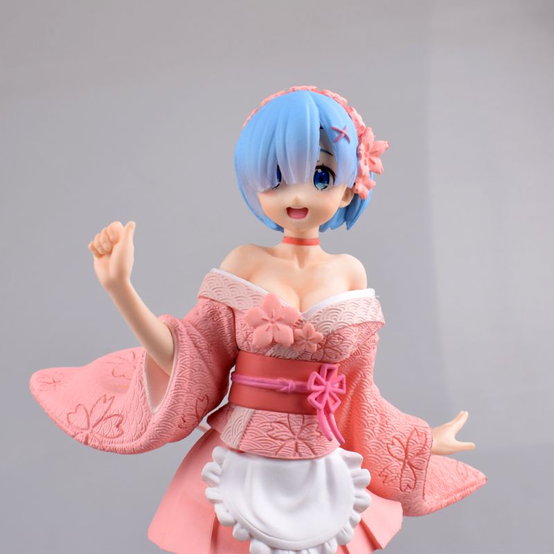 Funny Toys Anime Re Life In A Different World From Zero Rem Kimono PVC Action Figure Japanese Anime Figure Collection Model Toys