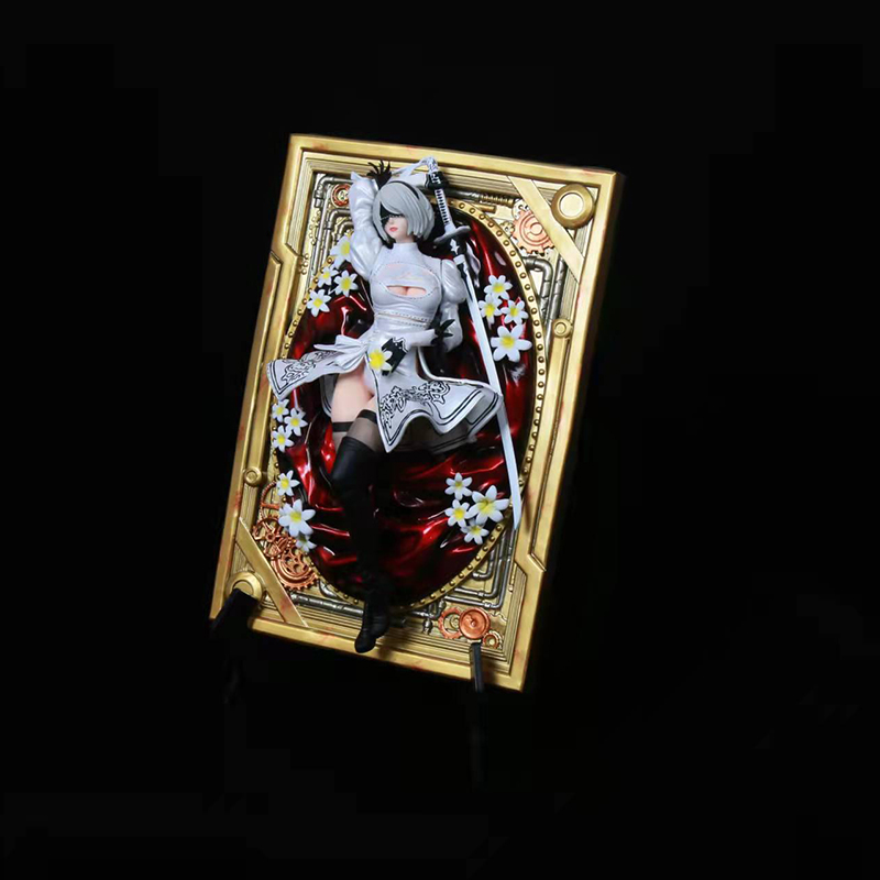 Funny Toys NieR Automata 2B YoRHa No. 2 Type B Photo Frame PVC Action Figure Anime Sexy Figure Model Toys Collection Doll Gift