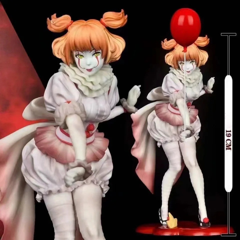 Funny Toys Anime It Pennywise Figure Joker Girl Stephen Kings IT Clown PVC Action Figure Anime Figure Model Toys Doll Gift