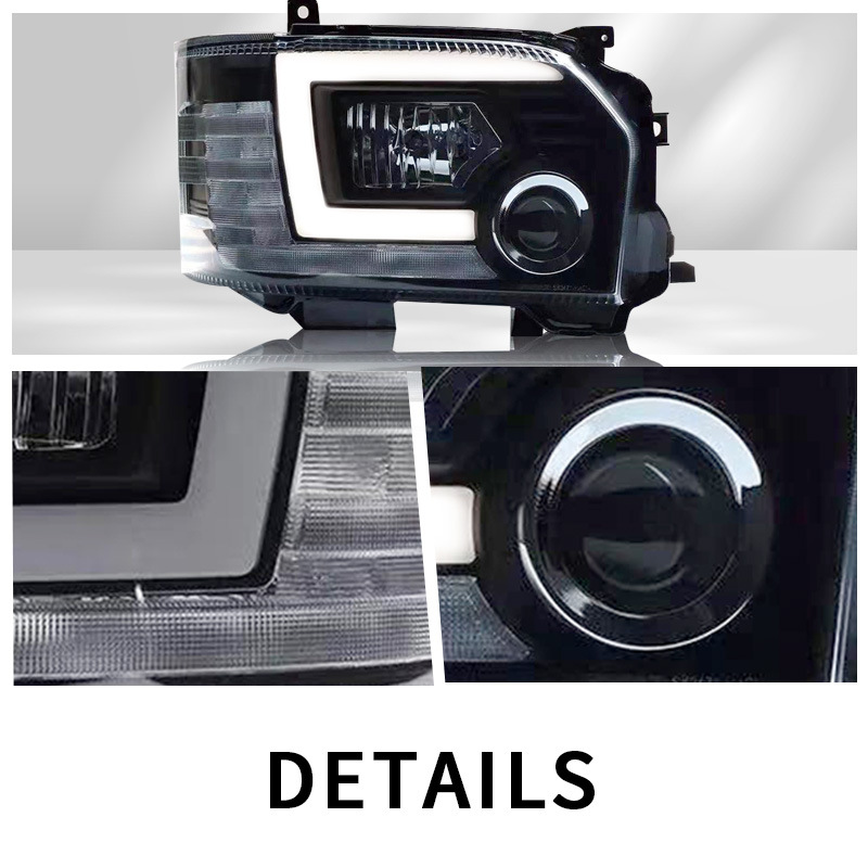 Car Tuning Front Headlights For Toyota Hiace 2005-20 18 Headlight LED Running Lights Bi-Xenon Beam Fog Lights
