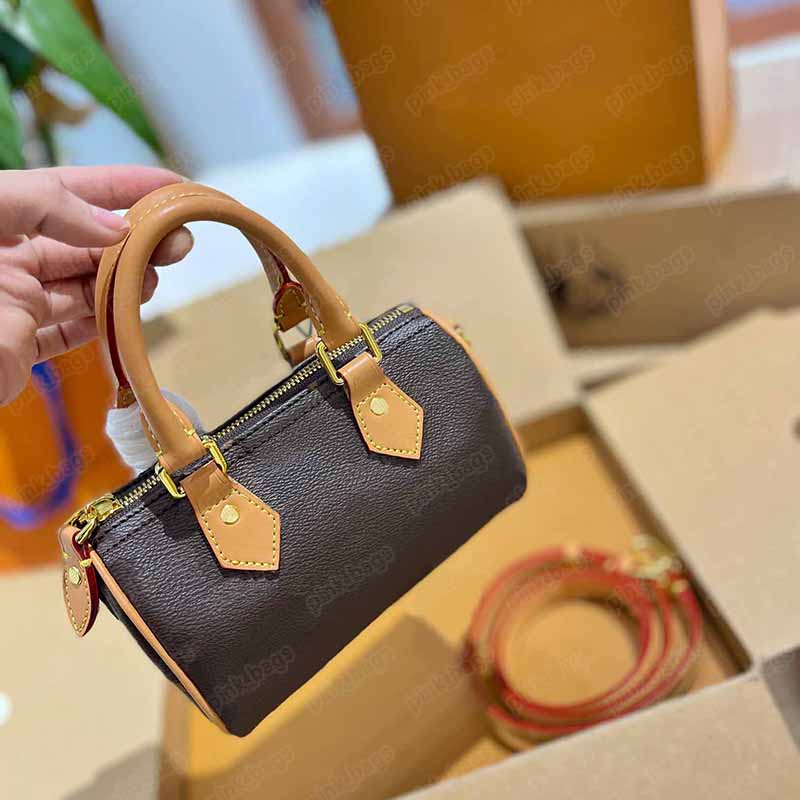Luxury Designer Cowhide Nano Speedy Pillow Bag Retro Mini Handbags Classic Women Fashion Brown Flower Shoulder Crossbody Bags Lady Totes, L#brown
Luxury Designer Cowhide Nano Speedy Pillow Bag Retro Mini Handbags Classic Women Fashion Brown Flower Shoulder Crossbody Bags Lady Totes, L#brown