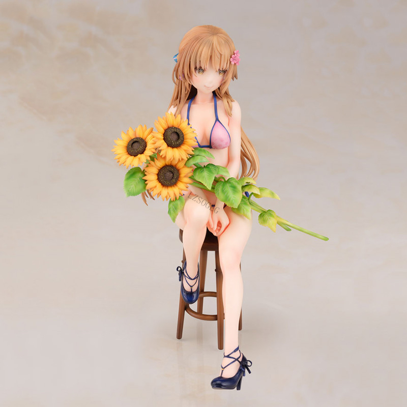 Funny Toys Daiki Kougyou sakurairo5 Sunflower Girl Momose Kurumi 1/7 Scale PVC Action Figure Anime Sexy Figure Model Toys Doll