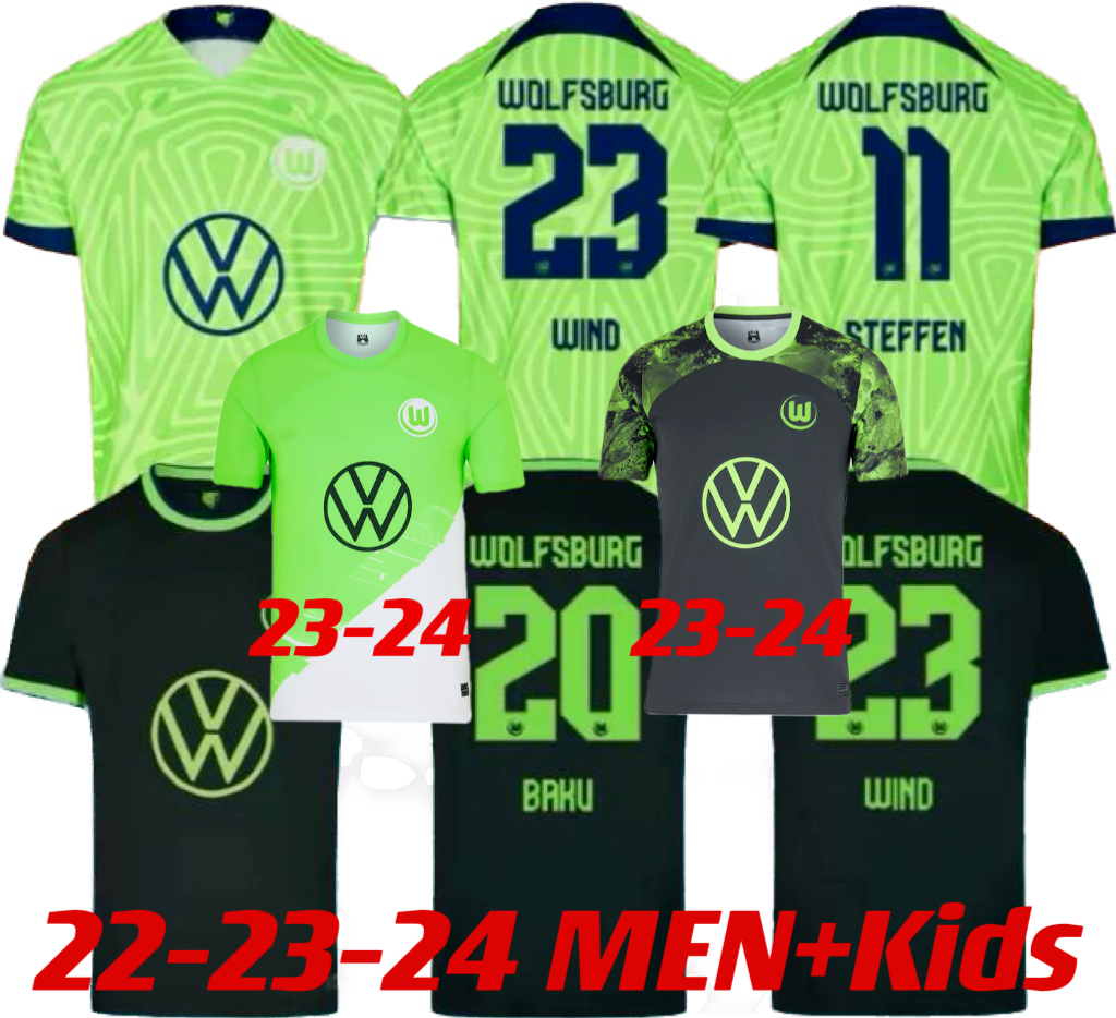 22 23 24 Wolfsburg soccer jersey WEGHORST ARNOLD 22 2023 2024 MALLI BREKALO MEHMEDI UILAVOGUI XAVER Football Shirt, 23-24 home+kids
22 23 24 Wolfsburg soccer jersey WEGHORST ARNOLD 22 2023 2024 MALLI BREKALO MEHMEDI UILAVOGUI XAVER Football Shirt, 23-24 home+kids