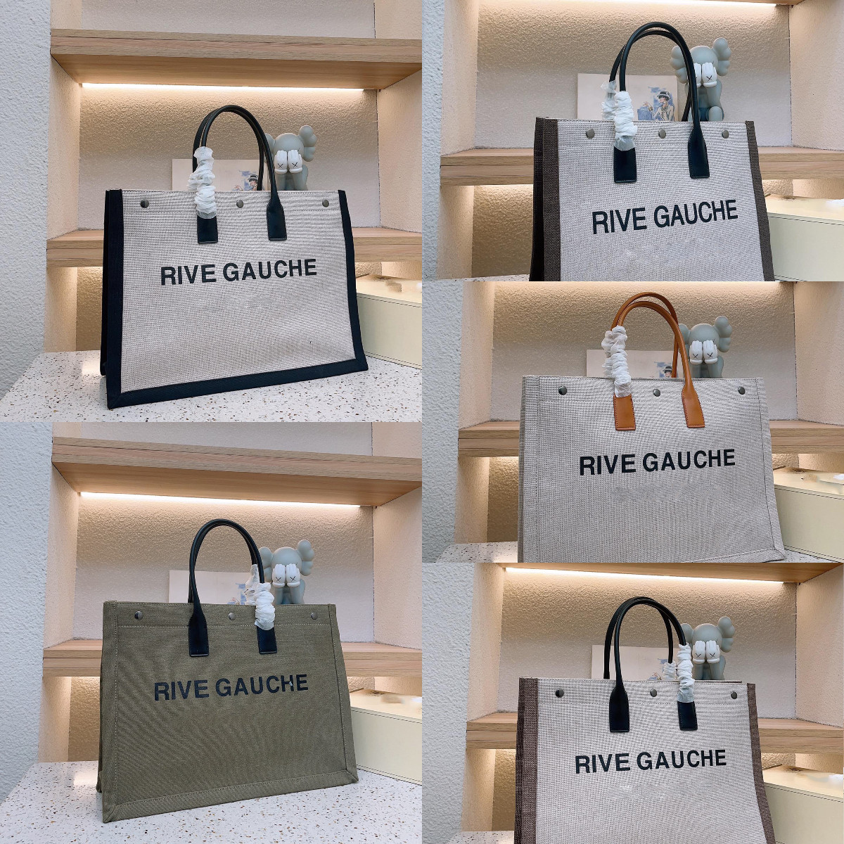 Rive Gauche Totes Designer Bags Women Shopping Bag Beach Bag Cotton Fabric Handbags Top Quality Knitting Bag, B2-38cm
Rive Gauche Totes Designer Bags Women Shopping Bag Beach Bag Cotton Fabric Handbags Top Quality Knitting Bag, B2-38cm