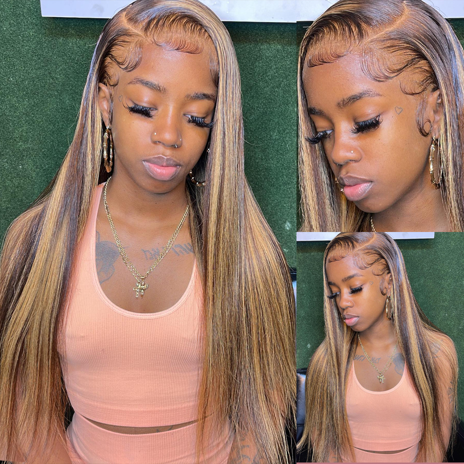New Product 26 Inch 13x4 Highlight Wig Human Hair Straight Lace Front Wigs Hd Transparent Lace Frontal Wg Colored Human Hair Wigs Remy T, Brown
New Product 26 Inch 13x4 Highlight Wig Human Hair Straight Lace Front Wigs Hd Transparent Lace Frontal Wg Colored Human Hair Wigs Remy T, Brown