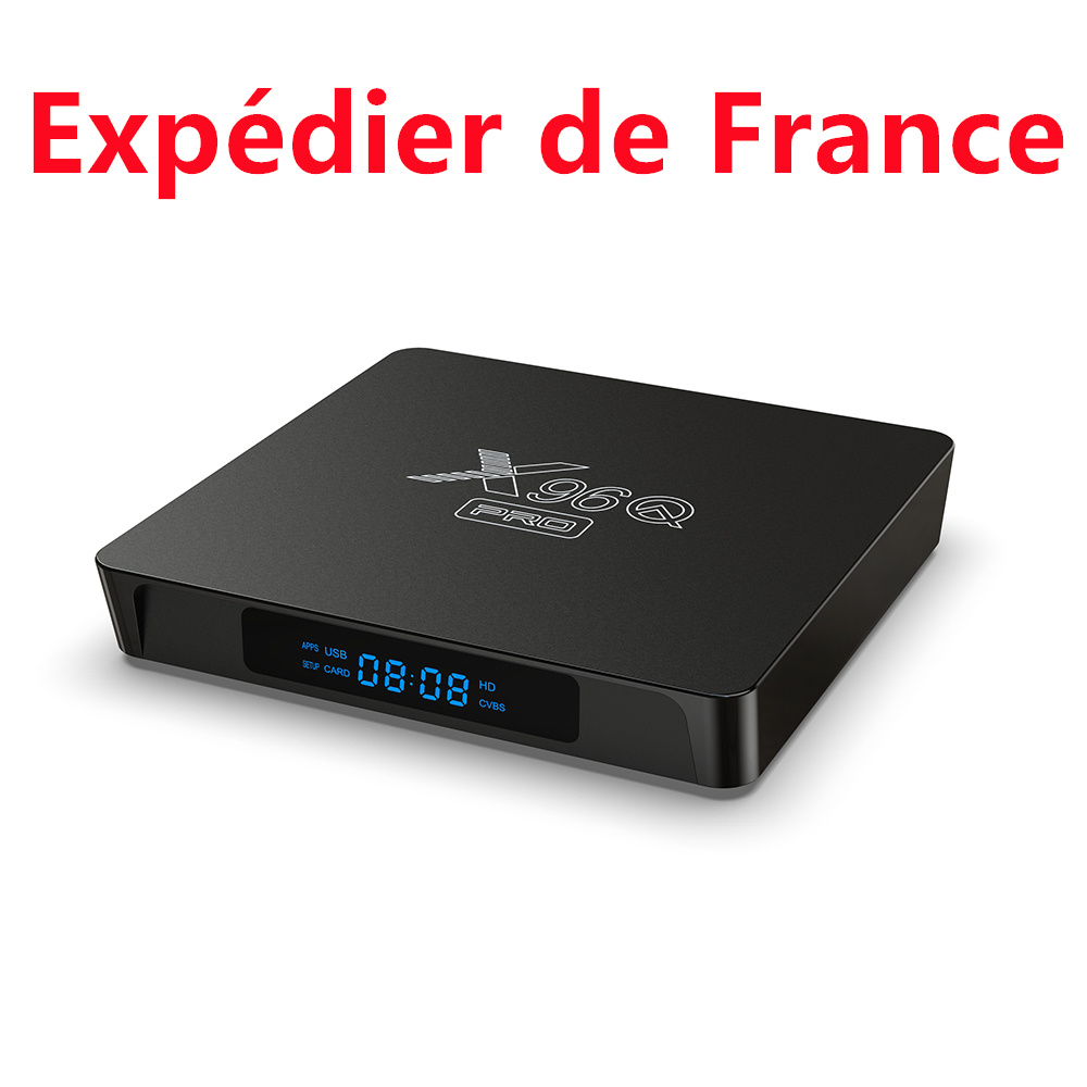 Ship From France X96Q Pro TV Box Android 10 Smart TVBOX Allwinner H313 Quad Core 4K 60fps 2.4G WiFi Google Playstore X96 Mini