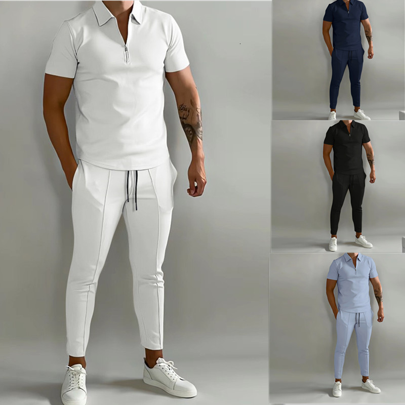 Mens Tracksuits Europe And The United States Summer Solid Color Slim Suit Trend Youth Leisure Sports 230530, Beige
Mens Tracksuits Europe And The United States Summer Solid Color Slim Suit Trend Youth Leisure Sports 230530, Beige