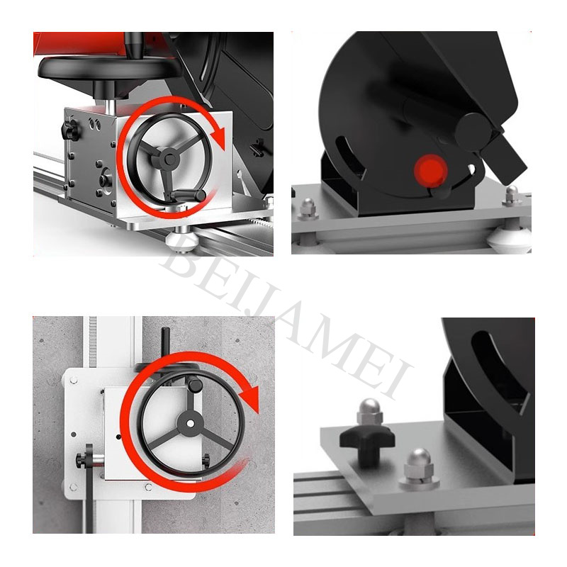 Wall Cutting Machine Doorway Opening Concrete Cutting Door And Window Cutting 650mm Blade Slotting Machine With 2.4m Guide Rail