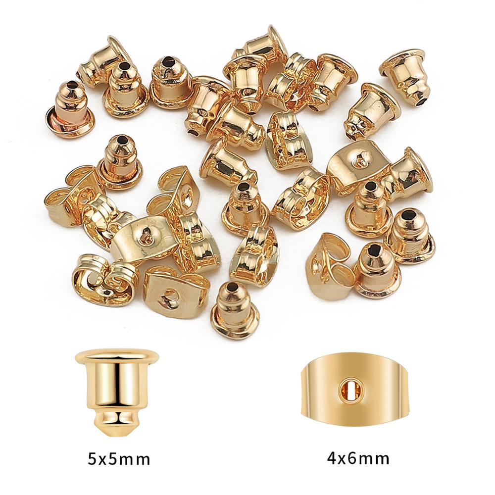 50pcs/lot 18K Gold Plated Earring Studs Backs Stopper Scrolls Ear Post Butterfly Ear Plug Earring Backs Jewelry Making Supplies
50pcs/lot 18K Gold Plated Earring Studs Backs Stopper Scrolls Ear Post Butterfly Ear Plug Earring Backs Jewelry Making Supplies