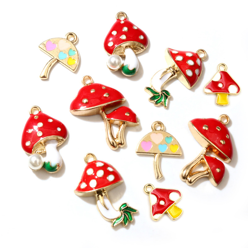 10pcs Enamel Mushroom Charms Pendant DIY Jewelry Making Accessories for Earring Bracelet Necklace Finding Craft Supplies
10pcs Enamel Mushroom Charms Pendant DIY Jewelry Making Accessories for Earring Bracelet Necklace Finding Craft Supplies