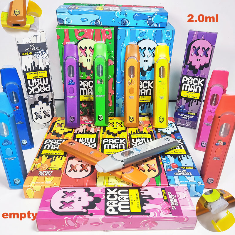 packman disposable vape pens vapes empty disposables 2.0ml e cigarette bar pods device 380mah rechargeable battery empty 1ml vaporizer with packing
packman disposable vape pens vapes empty disposables 2.0ml e cigarette bar pods device 380mah rechargeable battery empty 1ml vaporizer with packing