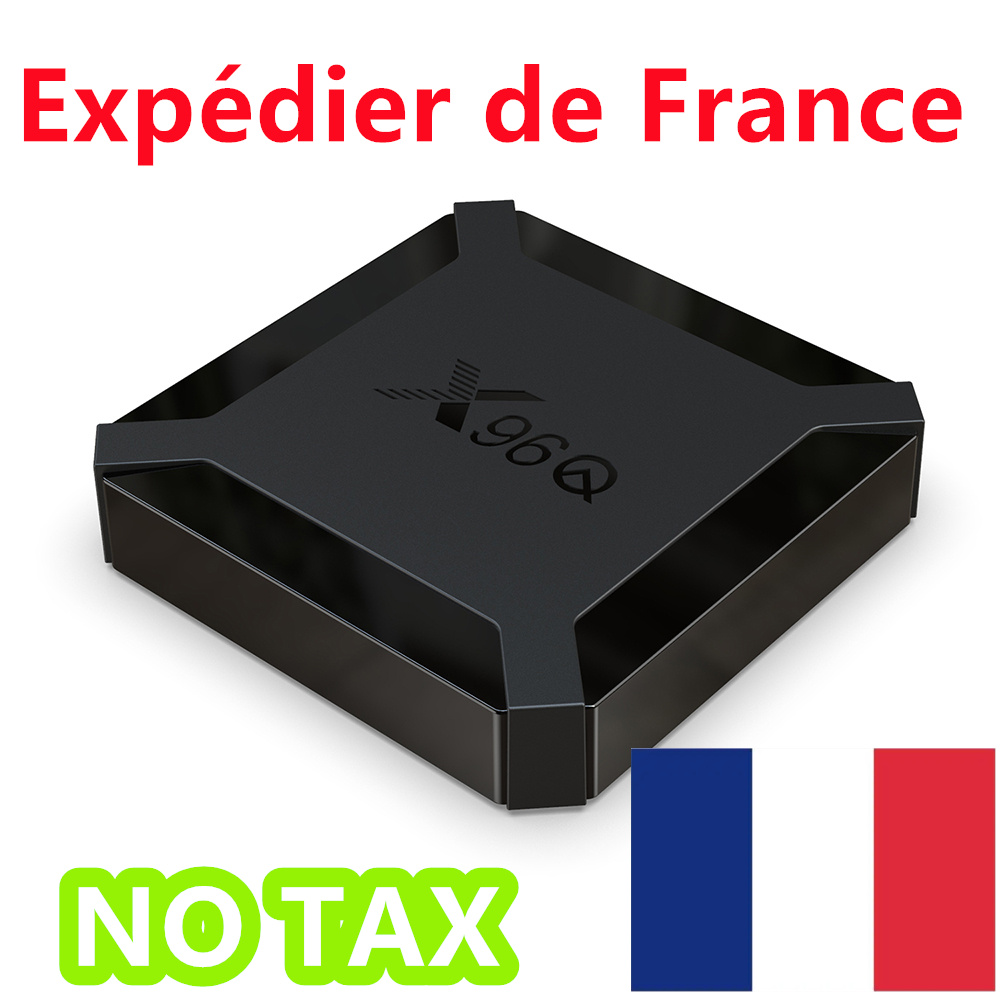 France Stock X96Q TV Box Android 10.0 H313 Chipset Quad Cord 2GB 16GB 4K WiFi Set Top Box