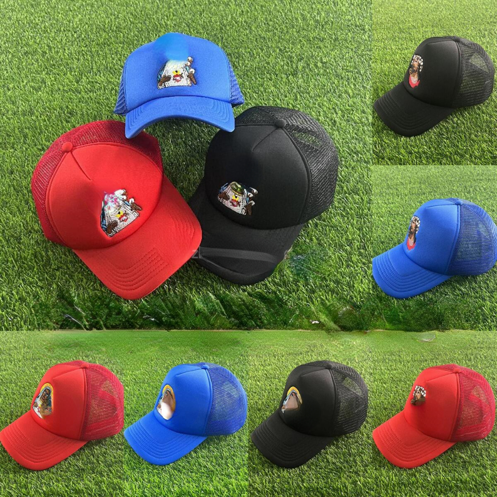 Fashion Brand Ball Caps Fashionable Casual and Breathable Stingy Brim Hats with Figure Embroidery