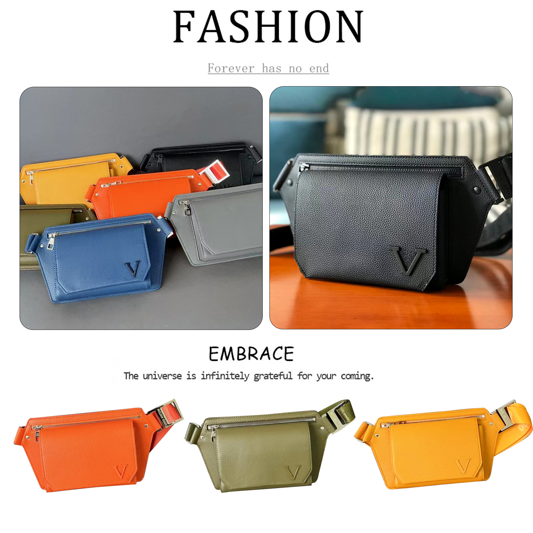 Fashion Luxury mens Waist chest bag M57081 takeoff sling belt bag Womens bumbag tote clutch fanny pack Designer shoulder handbag hobo crossbody luggage Leather bags, Grey
Fashion Luxury mens Waist chest bag M57081 takeoff sling belt bag Womens bumbag tote clutch fanny pack Designer shoulder handbag hobo crossbody luggage Leather bags, Grey