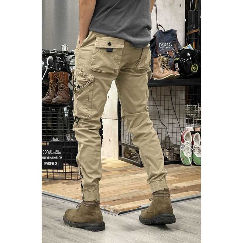 Pants Camouflage Navy Trousers harem Y2K tactical military cargo pants Men's technical clothing High quality outdoor hip-hop work stack Flat nood