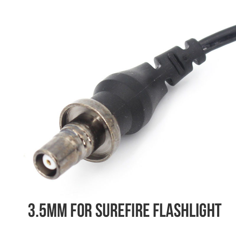 Hot Button 45-degree Remote MLOK Mount For SUREFIRE M300 M600 Flashlight Weapon Switch ,Color:Black and FDE