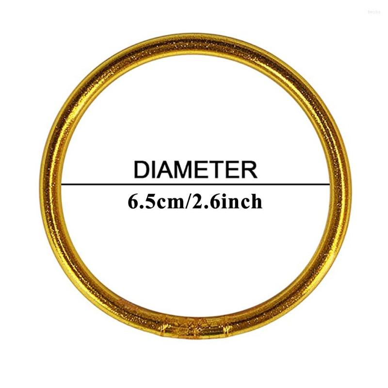 Bangle 9pcs Glitter Jelly Bracelet Set Women's All Weather Tibetan Buddhist Temple Lucky Charm Gift For Girls Mother's Day Party