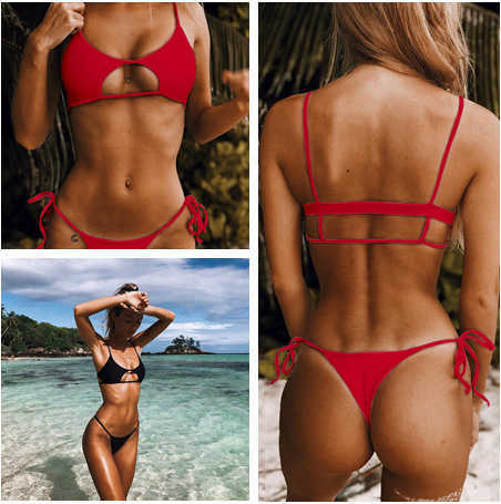 String Bikini 2023 New Brazilian Sexy Push Up Women's Swimwear Summer Beach Suit P230530, Black
String Bikini 2023 New Brazilian Sexy Push Up Women's Swimwear Summer Beach Suit P230530, Black