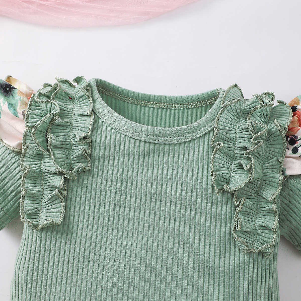Clothing Sets Newborn Baby Girls Clothes Set Summer Romper New Born Infant Cute Outfit Ruffle Short Sleeve Shorts