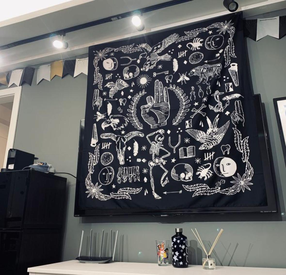 Dark Punk Tapestry Wall Hanging Bohemian Beach Mat Polyester Blanket Yoga Mat Home Bedroom Art Carpet T2006019677061
Dark Punk Tapestry Wall Hanging Bohemian Beach Mat Polyester Blanket Yoga Mat Home Bedroom Art Carpet T2006019677061