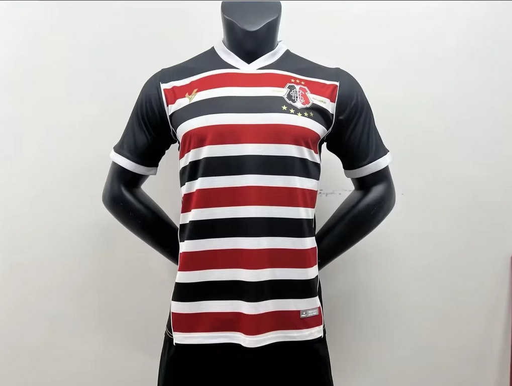 Santa Cruz PE soccer Jersey 23 24 Home away Black white red 2023 2024 Football shirt clothes top