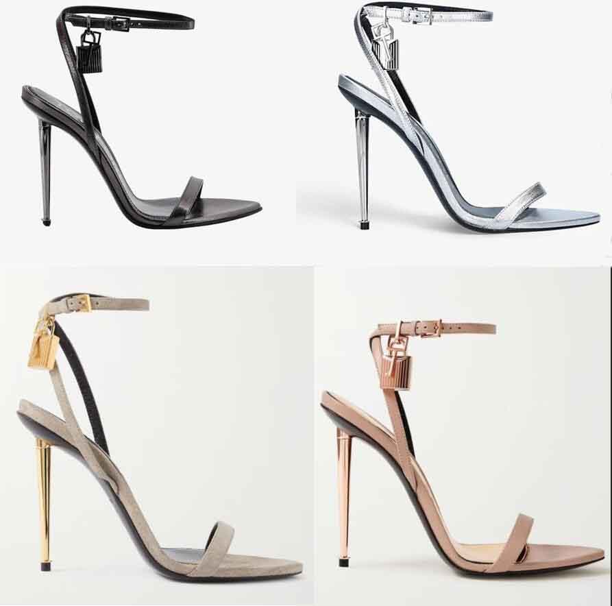 Designer sandals Padlock sandal heels ankle strap metal heel Summer toms- high heels women shoes wedding bride dress pump open pointed toe with box EU35-44, 25
Designer sandals Padlock sandal heels ankle strap metal heel Summer toms- high heels women shoes wedding bride dress pump open pointed toe with box EU35-44, 25