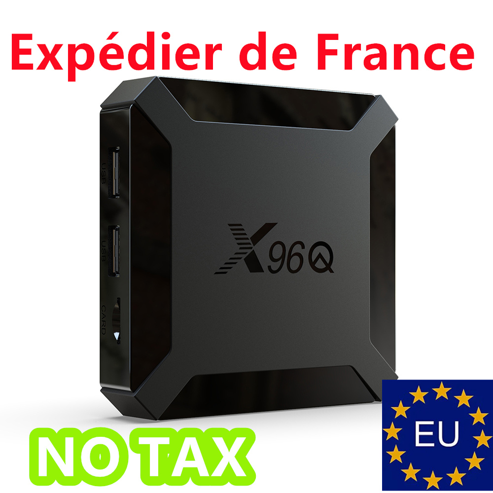 France Stock X96Q TV Box Android 10.0 H313 Chipset Quad Cord 2GB 16GB 4K WiFi Set Top Box