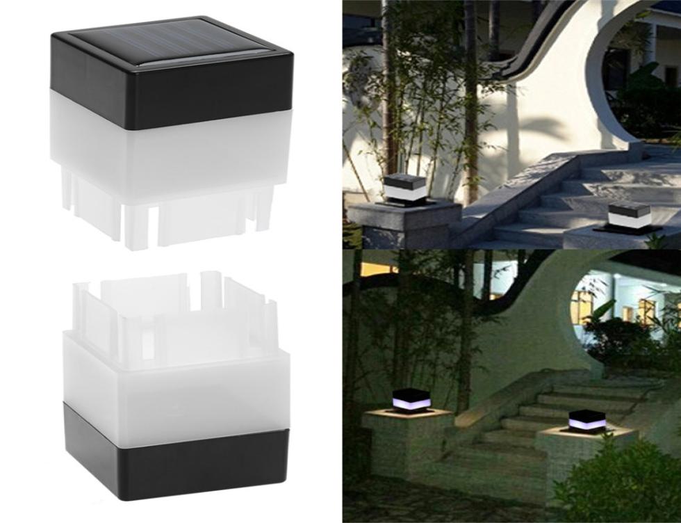 Solar LED Post Cap Light Outdoor Waterproof Fence Pillar Lamps For Wrought Iron Fencing Front Yard and Backyards Gate Landscaping