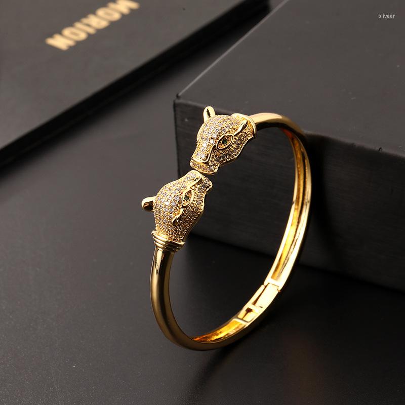Link Bracelets Cubic Zirconia Panther Head Bangle & Bracelet Woman Man Luxury CZ Leopard Open Adjustable Punk Jewelry Pulsera Pantera
Link Bracelets Cubic Zirconia Panther Head Bangle & Bracelet Woman Man Luxury CZ Leopard Open Adjustable Punk Jewelry Pulsera Pantera