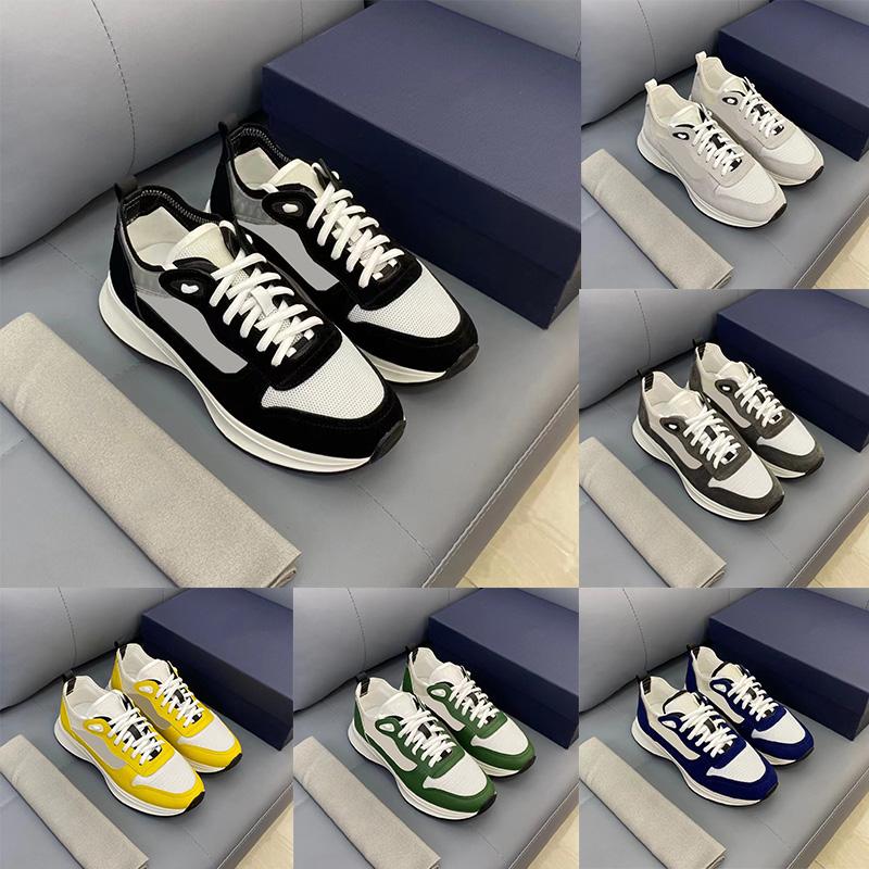 B25 Casual Shoes Luxury Men Shoe Fashion Oblique Sneakers White Suede Leather Shoe Lace-up Mesh Sneaker Platform Shoess With Box
B25 Casual Shoes Luxury Men Shoe Fashion Oblique Sneakers White Suede Leather Shoe Lace-up Mesh Sneaker Platform Shoess With Box