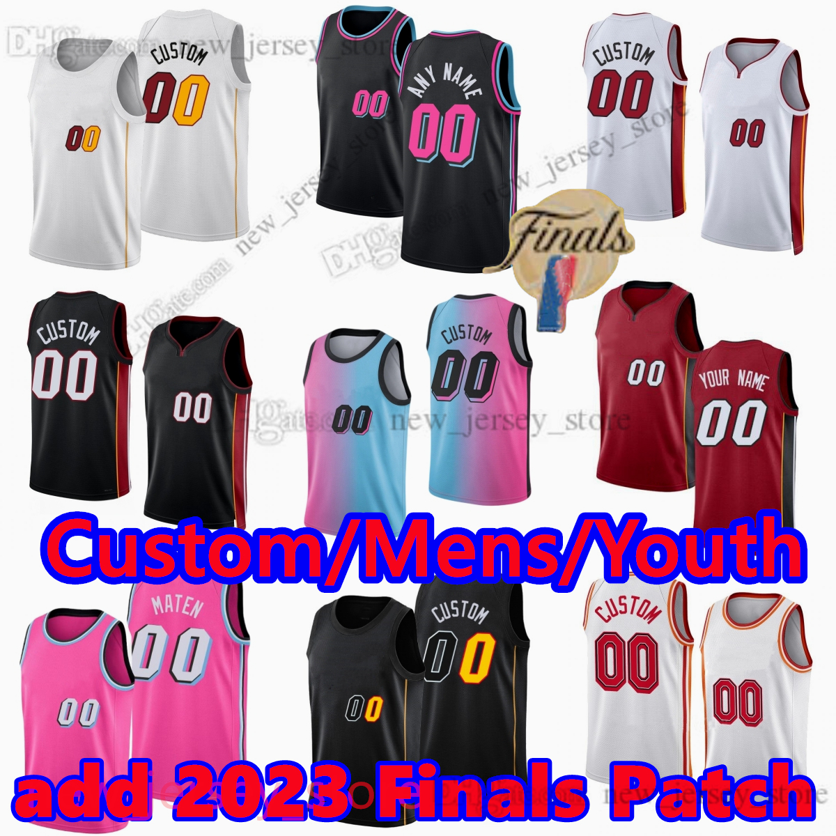22 Jimmy Butler Jersey Custom Printed Basketball Jerseys 16 Caleb Martin 13 Bam Ado 2 Gabe Vincent 55 Duncan Robinson 7 Kyle 3 Dwyane Lowry 2023 Finals Patch Youth, Printed+finals (with team logo)
22 Jimmy Butler Jersey Custom Printed Basketball Jerseys 16 Caleb Martin 13 Bam Ado 2 Gabe Vincent 55 Duncan Robinson 7 Kyle 3 Dwyane Lowry 2023 Finals Patch Youth, Printed+finals (with team logo)