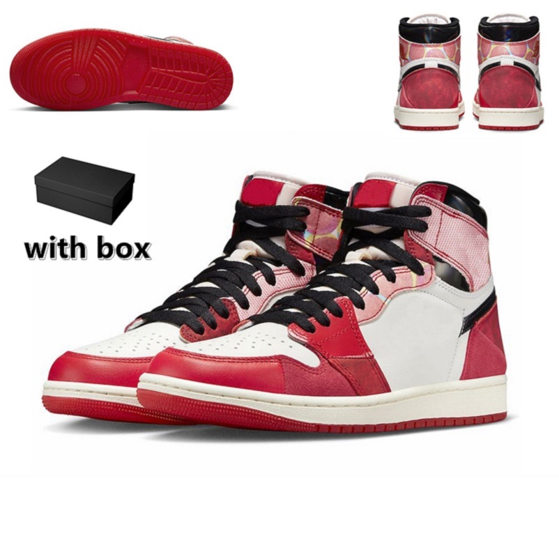 With Box Jumpman 1 1s OG Spider-Verse Mens Basketball shoes Spider Verse High University Red Black White Men trainers sports sneakers DV1748-601, Color#1
With Box Jumpman 1 1s OG Spider-Verse Mens Basketball shoes Spider Verse High University Red Black White Men trainers sports sneakers DV1748-601, Color#1