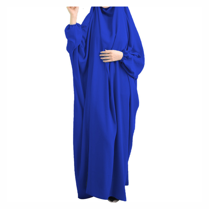 Ethnic Clothing Eid Bat Sleeve Hooded Robe Muslim Women Hijab Prayer Garment Jilbab Abaya Full Face Middle East Dubai Dress Islamic Clothing 230529