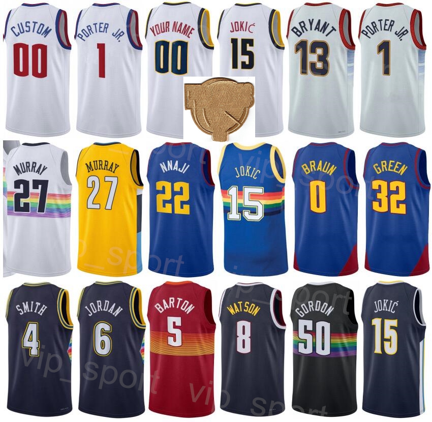 Printed Finals Basketball Jeff Green Jersey 32 Christian Braun 0 Zeke Nnaji 22 Ish Smith 4 Peyton Watson 8 Vlatko Cancar 31 Reggie Jackson 7 Association Man Youth, Navy blue
Printed Finals Basketball Jeff Green Jersey 32 Christian Braun 0 Zeke Nnaji 22 Ish Smith 4 Peyton Watson 8 Vlatko Cancar 31 Reggie Jackson 7 Association Man Youth, Navy blue