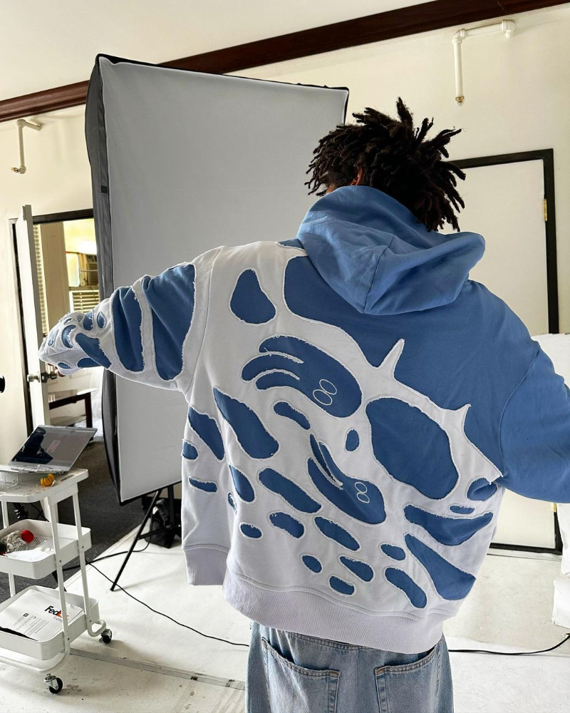 Mens Tracksuits American Street Trend Clothing Ghost Patchwork Oversized HOODIE Men Y2K Gothic Rock Loose Retro Couple Pullover Sweatshirt 231007