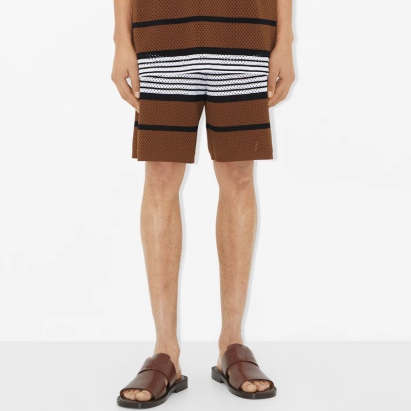 Summer Spring Net Clothe Stripe Men' Shorts Luxury Fashion London England Women High Street Hip Hop Middle Hollow Out Sweatpants, Brown
Summer Spring Net Clothe Stripe Men' Shorts Luxury Fashion London England Women High Street Hip Hop Middle Hollow Out Sweatpants, Brown