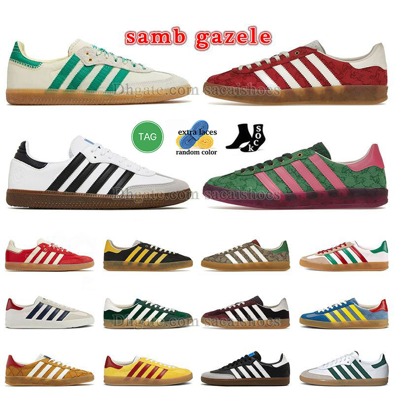 2023 Original Samba Og Vegan Gazelle shoes designer Mens Womens Classic Pink Velvet Black White Gum Wales Bonner Cream Green Red Gold Sneakers Dhgate Walk Trainers, A24
2023 Original Samba Og Vegan Gazelle shoes designer Mens Womens Classic Pink Velvet Black White Gum Wales Bonner Cream Green Red Gold Sneakers Dhgate Walk Trainers, A24