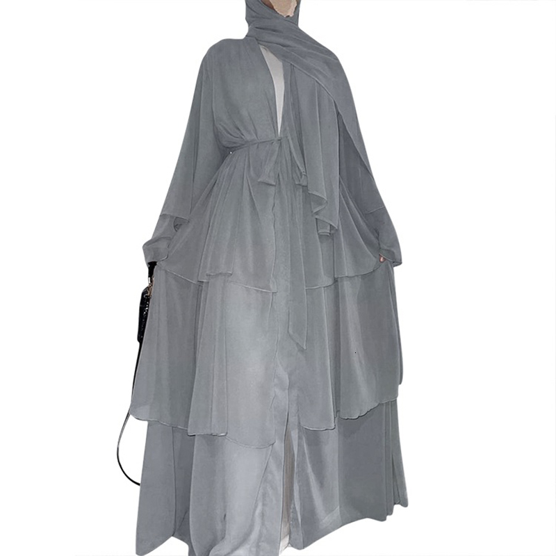 Ethnic Chiffon Open Abaya Dubai Turkey Kaftan Muslim Cardigan Abayas Dresses For Women Casual Robe Kimono Femme Caftan Islam Clothing 230529