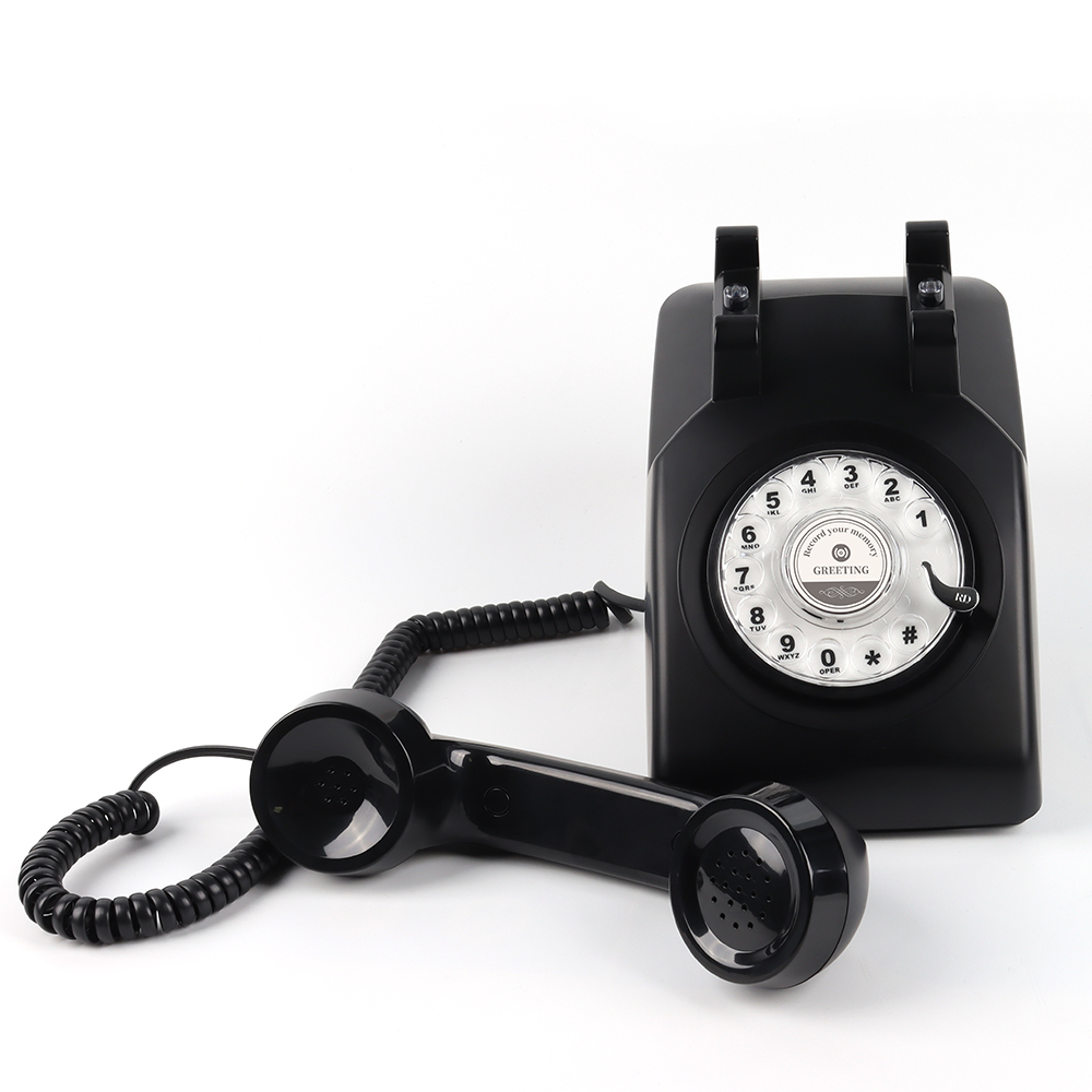 Premium Audio GuestBook Telephone with Free LED Wedding Sign and A5 Vertical Photo Frame | Vintage and Retro Style Audio Guestbook