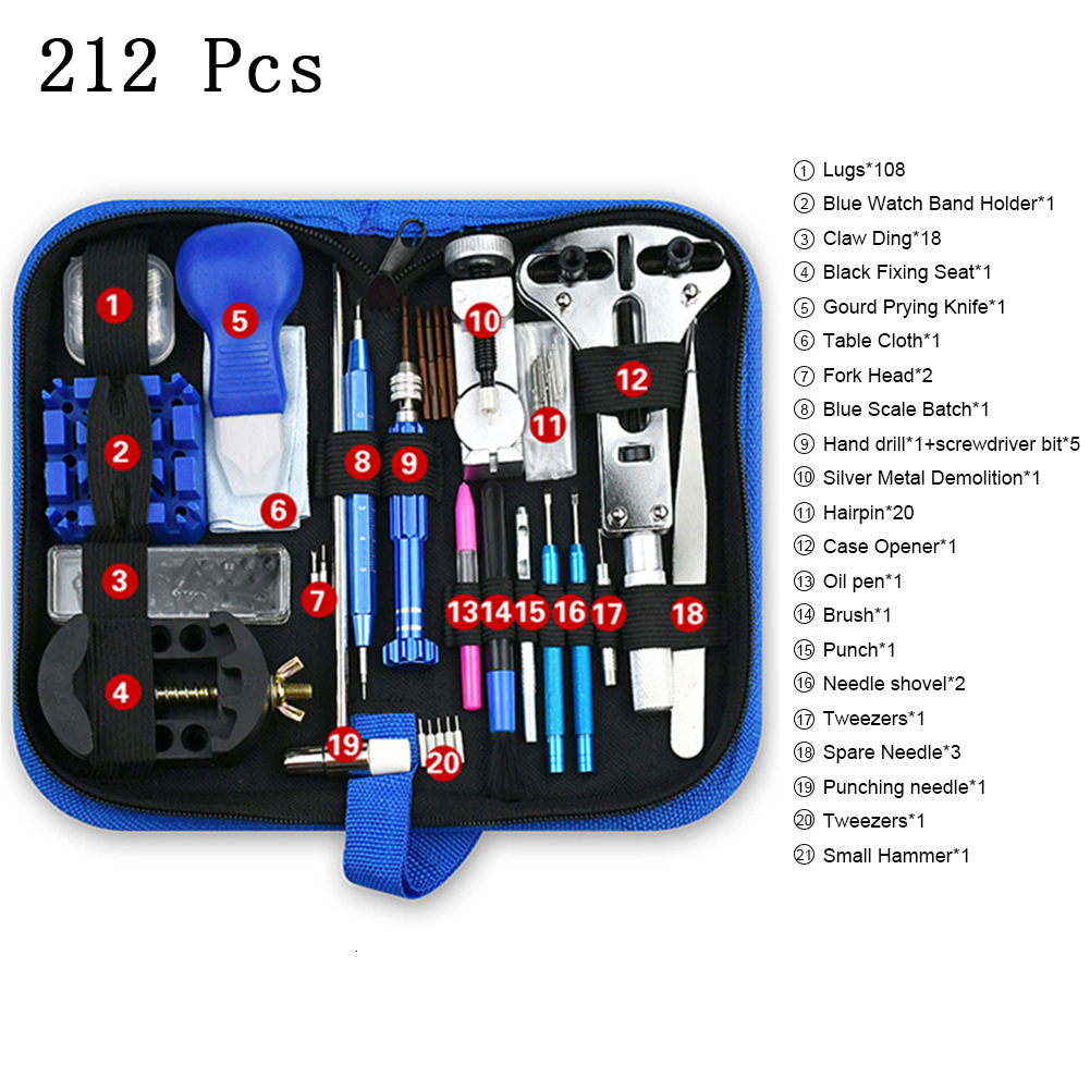 Repair Tools Kits 147pcs Watch Tool Kit Watchmaker Link Pin Remover Case Opener Spring Bar Horlogemaker Gereedschap nh35 Clock Set 230530