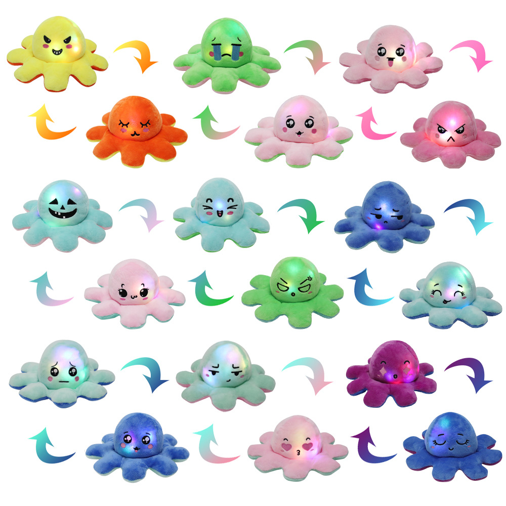 Luminescence Cute Octopus Plush Reversible Cat Gato Doll Kids 20cm Christmas Gift Double-sided Flip Plush Toy Children Birthday Gifts, Mix
Luminescence Cute Octopus Plush Reversible Cat Gato Doll Kids 20cm Christmas Gift Double-sided Flip Plush Toy Children Birthday Gifts, Mix
