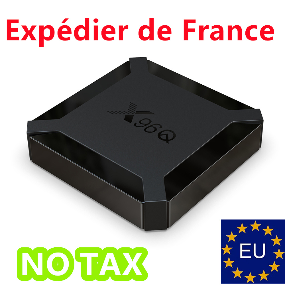 France Stock X96Q TV Box Android 10.0 H313 Chipset Quad Cord 2GB 16GB 4K WiFi Set Top Box