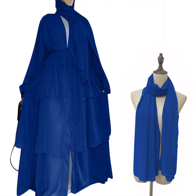Ethnic Chiffon Open Abaya Dubai Turkey Kaftan Muslim Cardigan Abayas Dresses For Women Casual Robe Kimono Femme Caftan Islam Clothing 230529