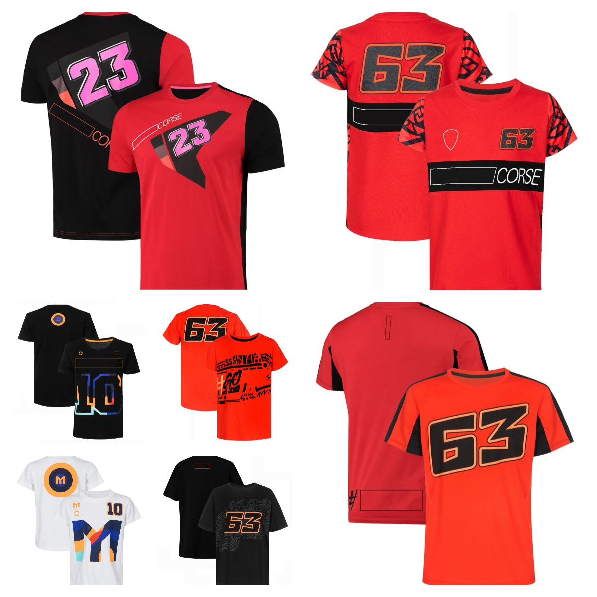 Motorcycle T-shirt men's racing breathable sportswear motorcycle round neck casual short-sleeved quick-drying shirt