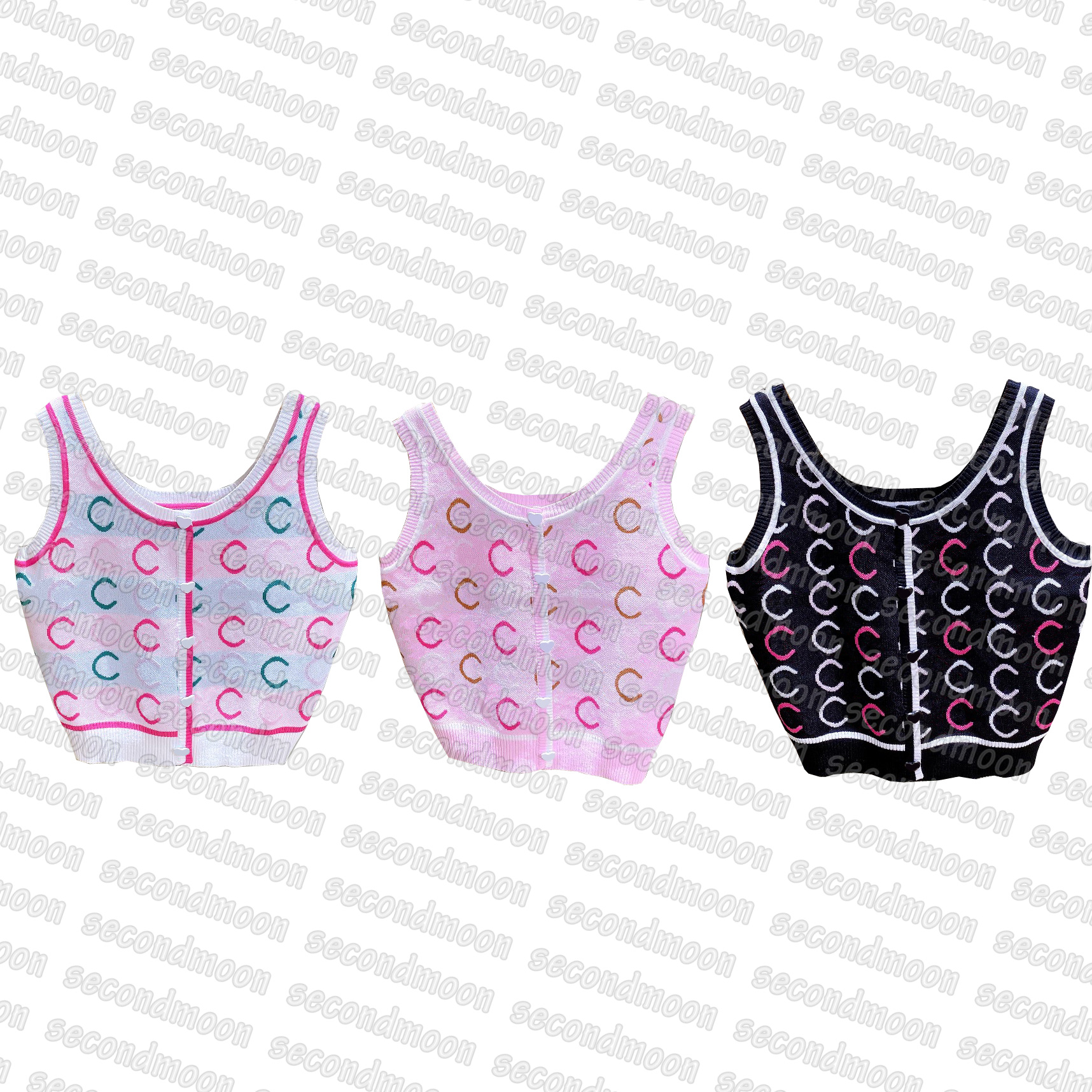 Women Knits Tank Top Breathable Knitted Vest Summer Sport Tops Yoga Top Letter Jacquard Vests, 1#
Women Knits Tank Top Breathable Knitted Vest Summer Sport Tops Yoga Top Letter Jacquard Vests, 1#