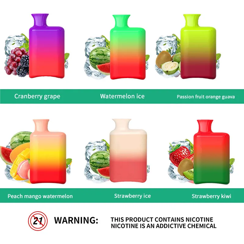 Authentic Code Bc5000 Disposable E Cigarettes Pod Device 5000 Puffs 650mAh Rechargeable Battery 13ml Prefilled Cartridge Vape Pen Kit 36 Flavors
Authentic Code Bc5000 Disposable E Cigarettes Pod Device 5000 Puffs 650mAh Rechargeable Battery 13ml Prefilled Cartridge Vape Pen Kit 36 Flavors